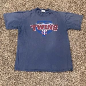 Vintage CSA Minnesota Twins Navy Shirt MLB Faded Y2K 2000s Mens Size XL